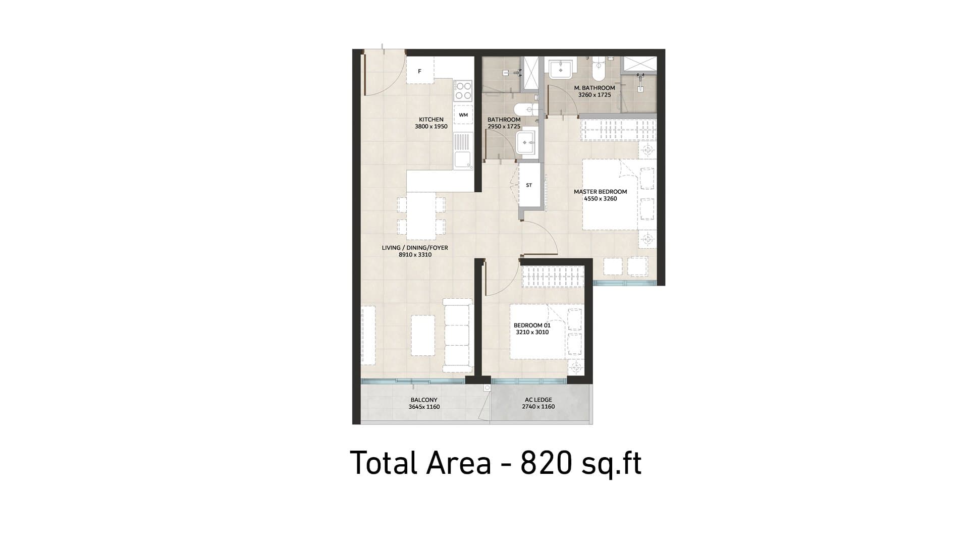Penthouse D1 floor plan